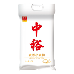 中裕麦香小麦粉（塑包）5kg 包子馒头饼 中筋面粉 家用面食通用