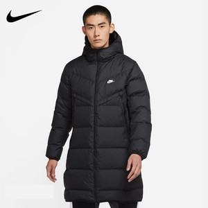 Nike耐克羽绒服男23冬季运动休闲连帽中长款外套 DV1134 FB8180
