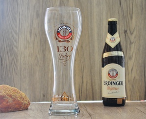 德国进口啤酒艾丁格130周年纪念版啤酒杯 限量 Erdinger 500ml