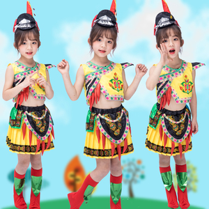 六一儿童节辣椒乐演出服童趣辣椒钵舞台服幼儿园小荷风采舞蹈服装