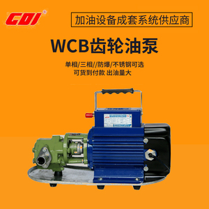 WCB-30/50/75齿轮油泵不锈钢稠机油防爆柴汽油自吸齿轮泵220v380V