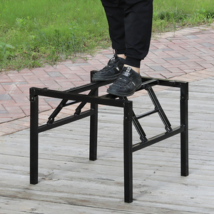 正方形折叠架子家用铁烤火架桌腿餐桌支架长方形高桌脚架子桌子腿