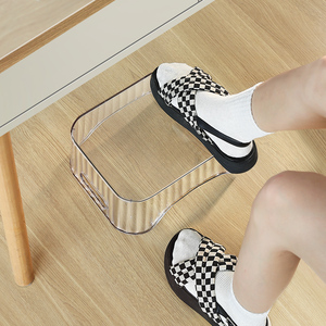 办公室防止翘二郎腿踏脚板矫正小塑料透明防滑沙发垫踩搁脚凳子