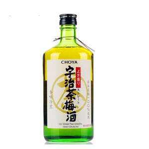 梅酒 日本进口 蝶矢宇治茶青梅配制酒 720ml 果酒 宇治茶梅青梅酒