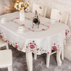 小圆长椭圆形桌布布艺餐桌布可折叠伸缩椅子套罩家用茶几桌布布艺