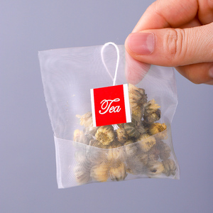食品级反折一次性茶包过滤袋空茶叶包装自封泡茶袋尼龙DIY茶包袋