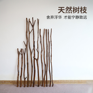 天然木棍不规则复古树枝手工diy装饰幼儿园创意自然材料粗弯木棒