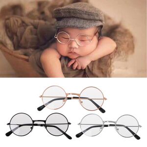 Newborn Baby Clothing Accessories Girl Boy Flat Glasses Phot