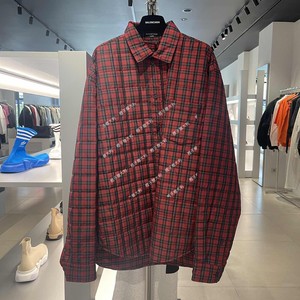 【橙子在意大利】 BALENCIAGA巴黎世家新款 经典格子棉服外套