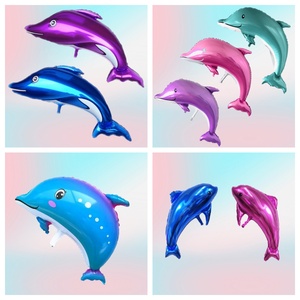 直销升空卡通气球混批美国海豚泡泡海豚条纹海豚 海豚系列玩具气