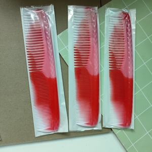 加厚大号梳两用稀密梳子家用防静电塑料密齿宽细齿梳子红色结婚梳
