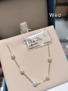 谢瑞麟黄金按克镶珍珠项链 专柜全新正品，可视频通话看下货品