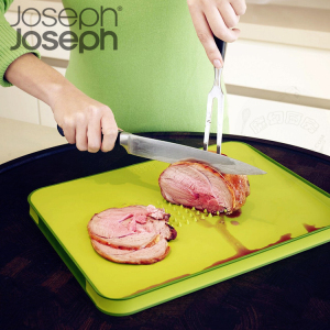 英国Joseph双面切菜板防滑收汁砧板加厚塑料多功能案板水果板