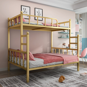 子母床上下床铁艺多功能高低床双层床母子床双人上下铺床儿童床