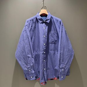 BEAMS SSZ DABUR SHIRTS 条纹格子 日系假两件 男女长袖衬衫