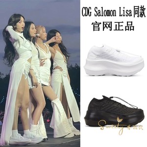 正品 CDG Salomon Lisa同款 川久保玲运动鞋联名厚底鞋系带老爹鞋