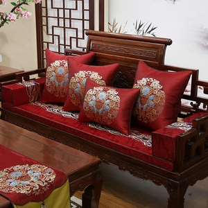 红木沙发坐垫新中式古典实木家具圈椅垫靠垫防滑罗汉床坐垫套定制