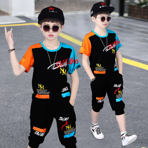 童装男童夏装套装新款时尚休闲儿童夏季衣服男孩帅气时髦洋气短袖