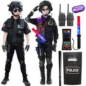 小警察套装儿童玩具枪战装备特种兵特警男孩子冲锋枪吃鸡全套仿真