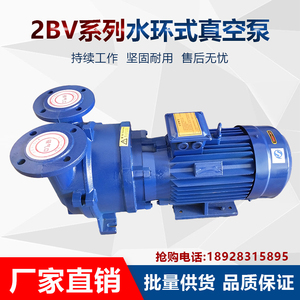 2BV水环式真空泵工业用抽气泵 无油耐腐蚀 雕刻机压缩机水循环泵