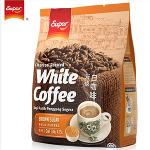 马来西亚进口super/超级牌炭烧黄糖味三合一速溶咖啡540g/袋  1袋