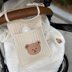 韩国ins婴儿床推车挂袋宝宝床头尿不湿收纳袋卡通床边储物置物袋