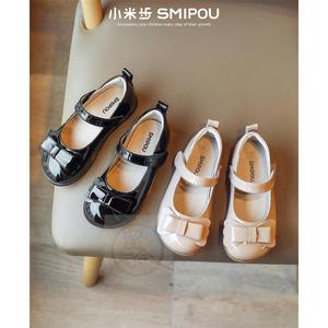 -Xiaomi step girls leather shoes spring new children's fashi