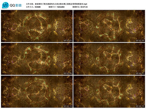 敦煌舞粒子佛光壁画绚光古典宗教丝绸之路晚会背景视频素材