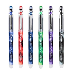 日本百乐笔p500中性笔考试用笔大容量签字笔0.5mm黑色蓝红紫彩色针管盒装水性笔pilot进口文具学生中高考水笔