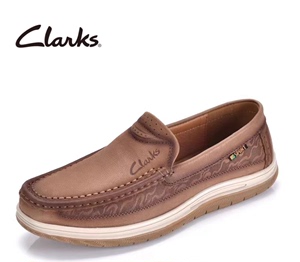 Clarks其乐男鞋英伦简约商务男士皮鞋软底真皮轻便套脚休闲乐福鞋