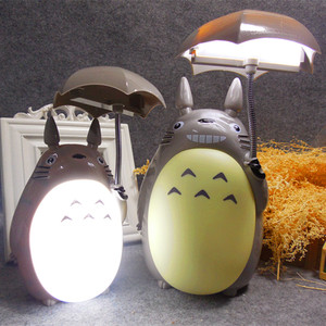 卡通龙猫LED台灯儿童学生家用小夜灯USB充电迷你卧室桌面床头灯