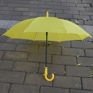 黄色雨伞学生表演伞道具幼儿园广告礼品伞定制logo印字小黄伞儿童