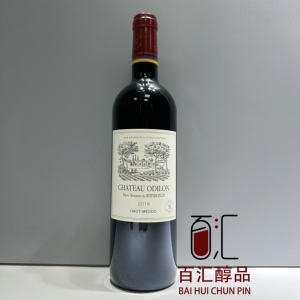 法国 拉菲岩石古堡 奥迪诺酒庄干红葡萄酒 chateau odilon 2018年