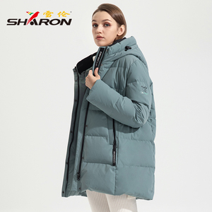 SHARON/雪伦羽绒服冬季修身连帽户外外套商场同款13502