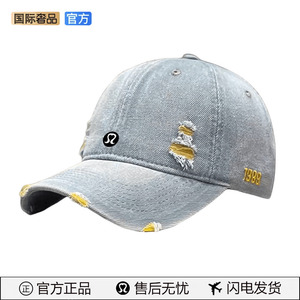 【官方正品】LULU CDG复古纯色牛仔棒球帽破洞做旧鸭舌帽嘻哈帽子