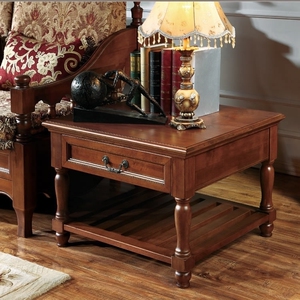美式实木边几欧式沙发边桌柜轻奢角几客厅小方几中式小茶几侧边柜 阿里巴巴找货神器