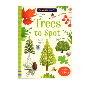 英文原版 Usborne Mini Books Trees to Spot 树木主题活动书 附贴纸 幼儿启蒙认知读物 宝宝益智游戏书