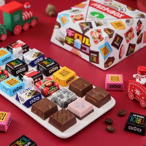 现货 日本松尾tirol缤纷什锦方块夹心巧克力喜糖伴手礼盒27颗