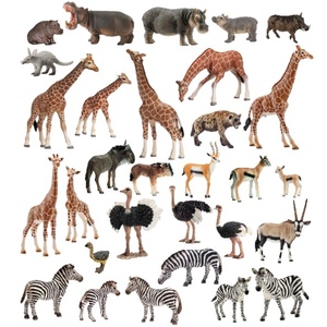 思乐schleich 绝版非洲野生动物模型 鸵鸟羚羊长颈鹿河马斑马鬣狗