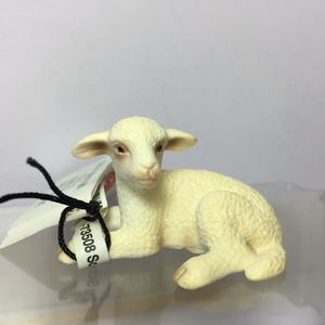 思乐Schleich 农场动物模型玩具 13284 小绵羊 躺着的 专柜正品