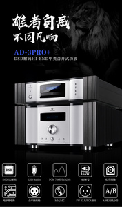 Winner/天逸 AD-3PRO+纯甲类大功率发烧DSD解码功放机HIFI全平衡