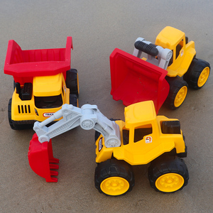 儿童大号工程车挖掘机玩具车男孩沙滩铲车挖土翻斗惯性小汽车套装