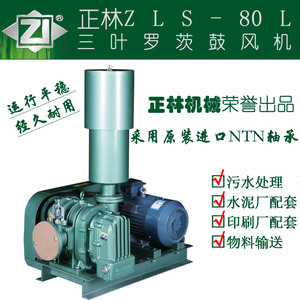 正林ZLS-80L型三叶罗茨鼓风机 污水处理曝气机 水泥厂配套设备