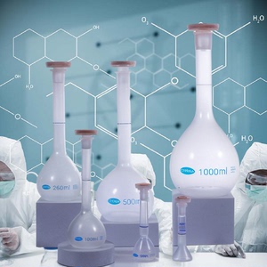 pp塑料容量瓶化学实验室用带盖加厚耐高温酸碱25/50/100/250ml
