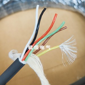 进口电缆 日本DYDEN UL2517 6芯0.5平方超高柔镀锡拖链电缆铁氟龙