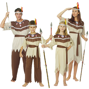 印第安人衣服 cos节目表演印第安人 服装美洲土著人服装野人服装