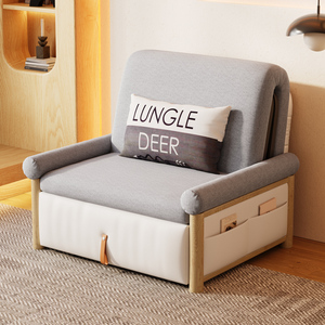 沙发床单人日式折叠两用2024新款小户型客厅伸缩多功能可以当床
