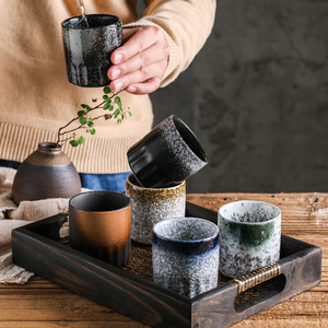 日式水杯陶瓷餐厅个人专用小茶杯酒店摆台餐具饭店商用随手汤吞杯