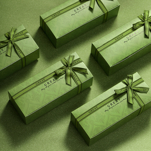 绿豆糕包装盒8粒凤梨酥玛德琳手工点心小礼盒烘焙蛋黄酥月饼盒子
