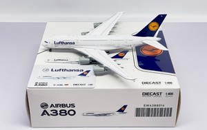 现货 JC Wings 1:400 德国汉莎航空 A380 D-AIML 合金飞机模型